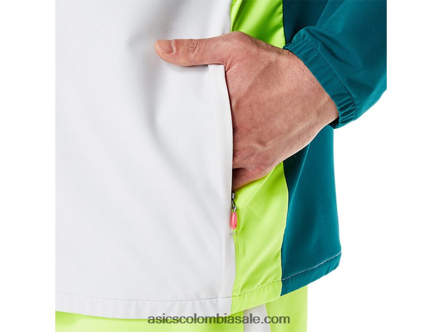 hombres Asics chaqueta confeccionada color block wch multi 20X82N1279