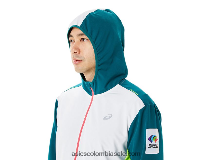 hombres Asics chaqueta confeccionada color block wch multi 20X82N1279