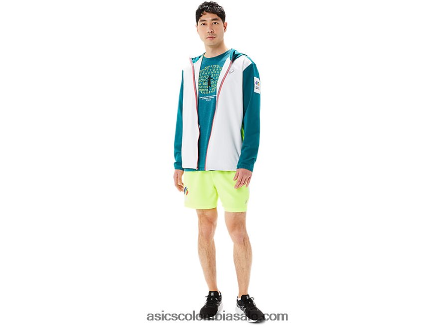 hombres Asics chaqueta confeccionada color block wch multi 20X82N1279