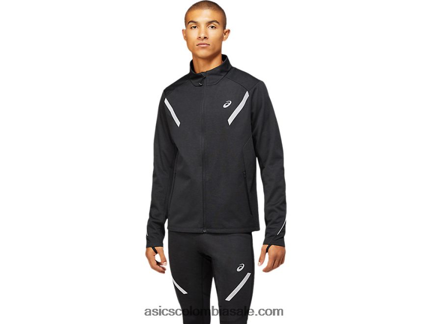 hombres Asics chaqueta de invierno lite-show rendimiento negro 20X82N1645