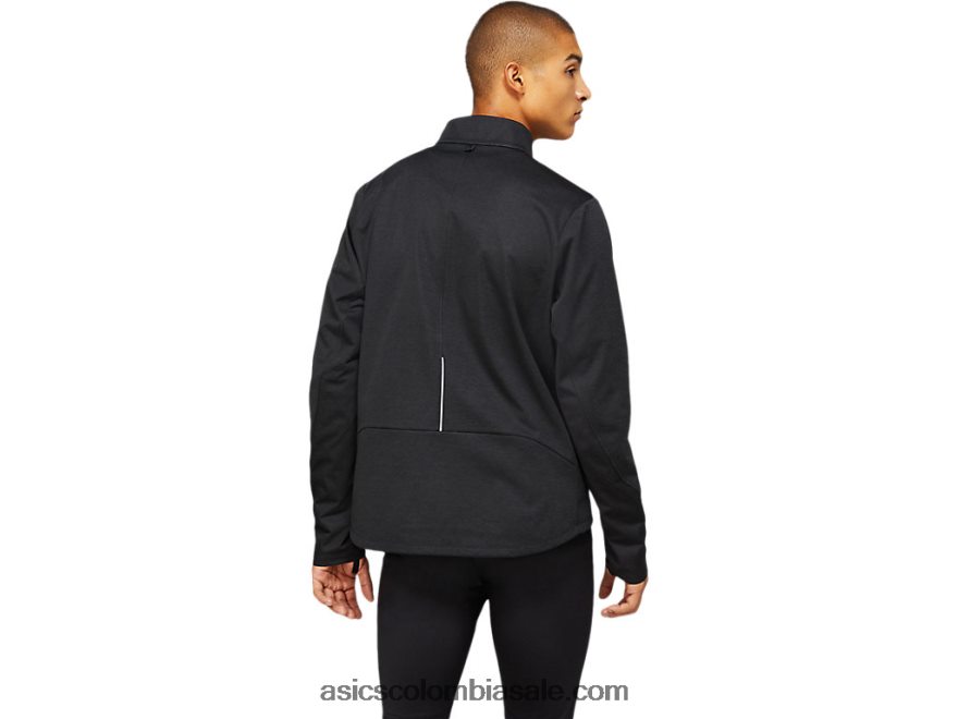hombres Asics chaqueta de invierno lite-show rendimiento negro 20X82N1645