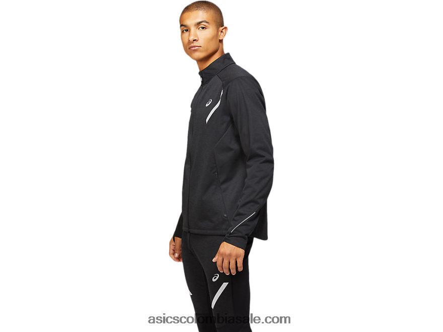 hombres Asics chaqueta de invierno lite-show rendimiento negro 20X82N1645