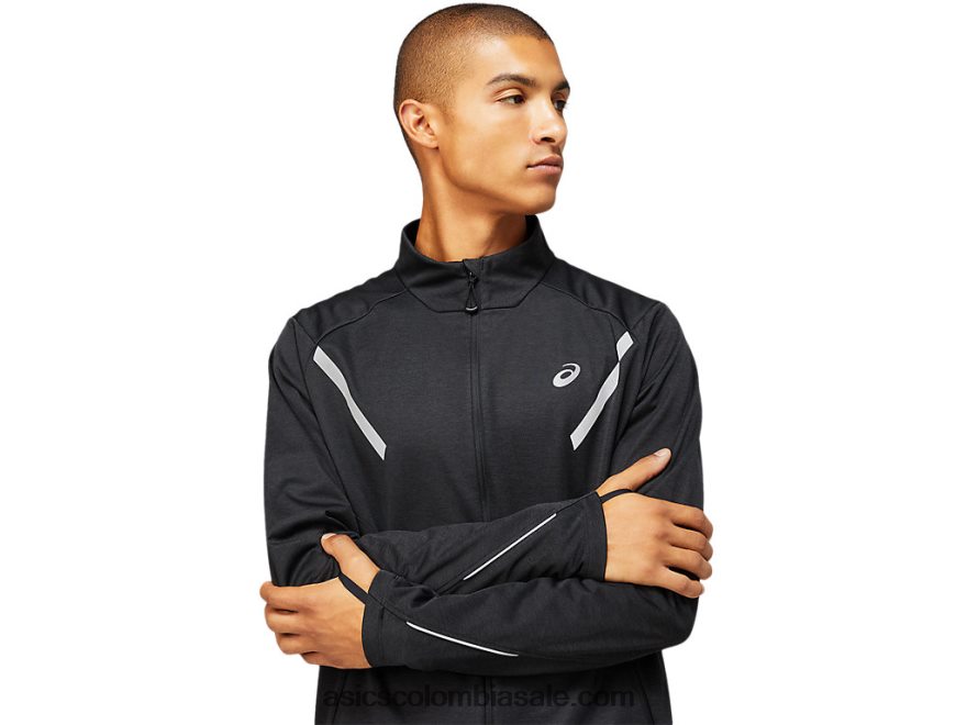 hombres Asics chaqueta de invierno lite-show rendimiento negro 20X82N1645