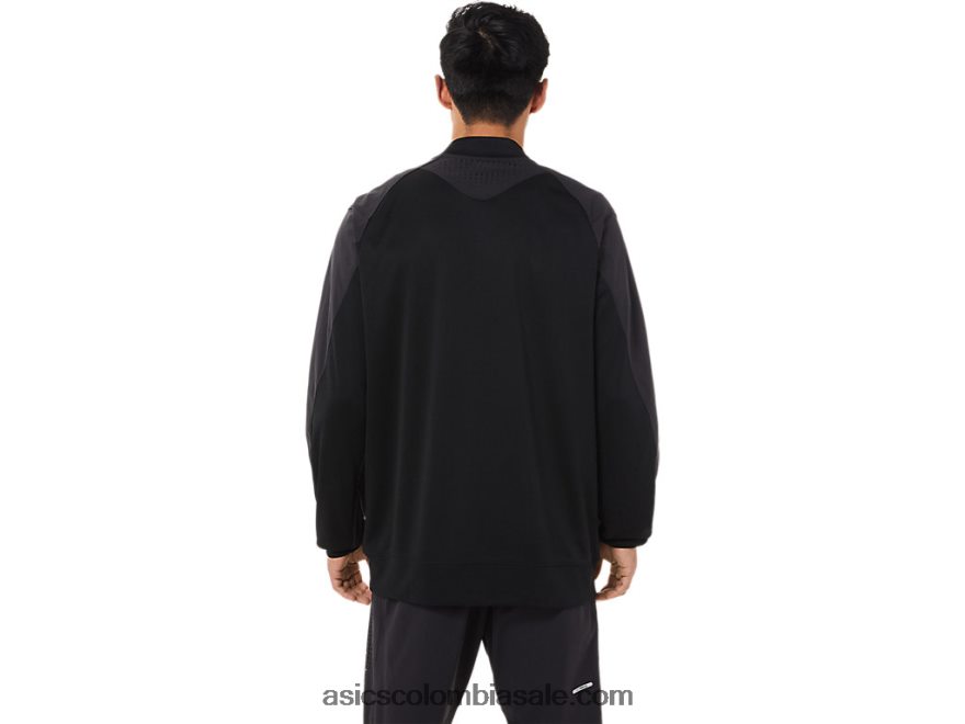 hombres Asics chaqueta híbrida rendimiento negro 20X82N1434
