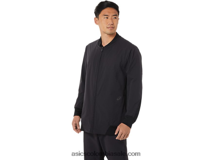 hombres Asics chaqueta híbrida rendimiento negro 20X82N1434