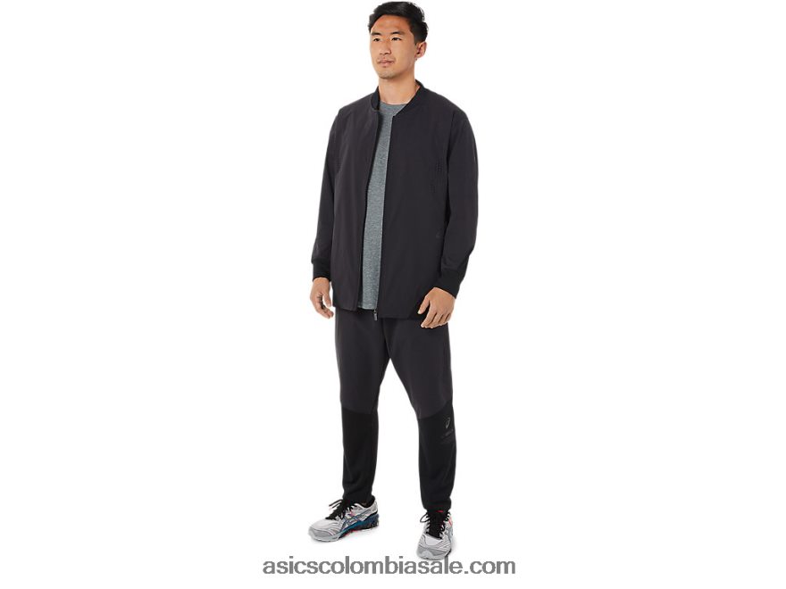 hombres Asics chaqueta híbrida rendimiento negro 20X82N1434