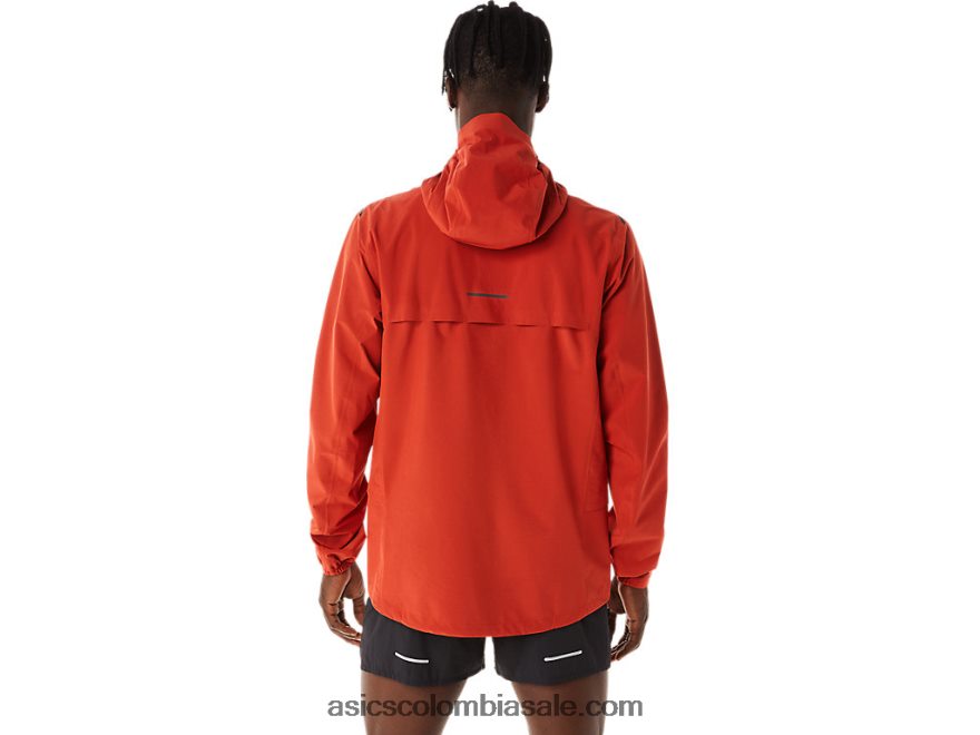 hombres Asics chaqueta impermeable 2.0 acelera latte de especias 20X82N539