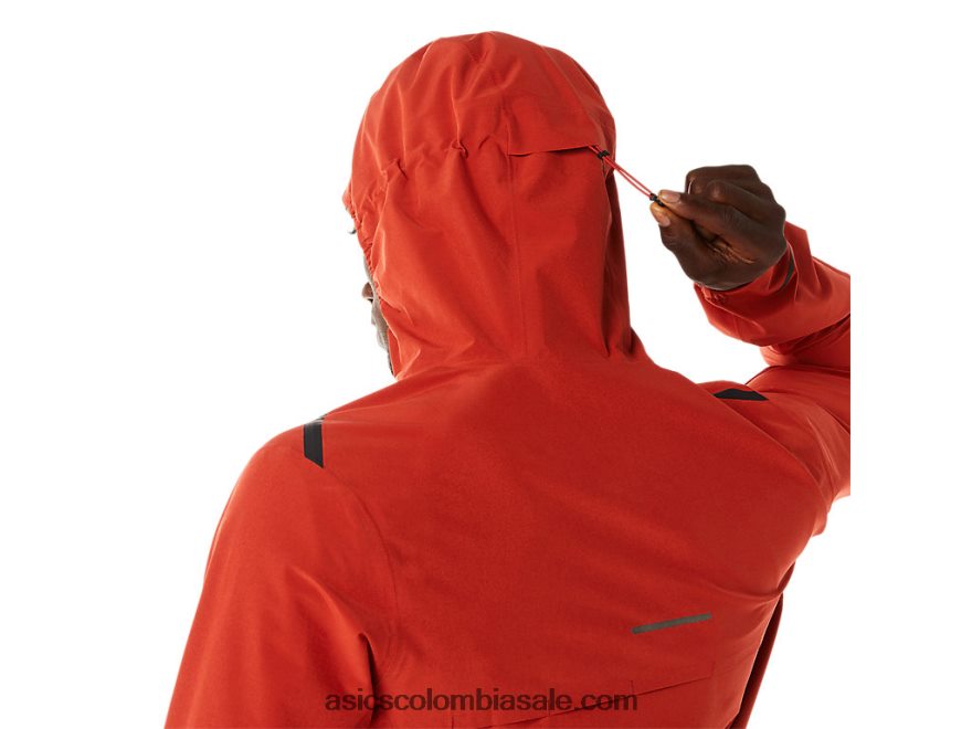 hombres Asics chaqueta impermeable 2.0 acelera latte de especias 20X82N539