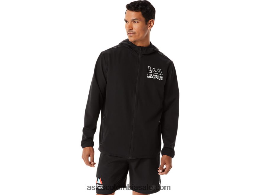 hombres Asics chaqueta lista para usar rendimiento negro 20X82N1345