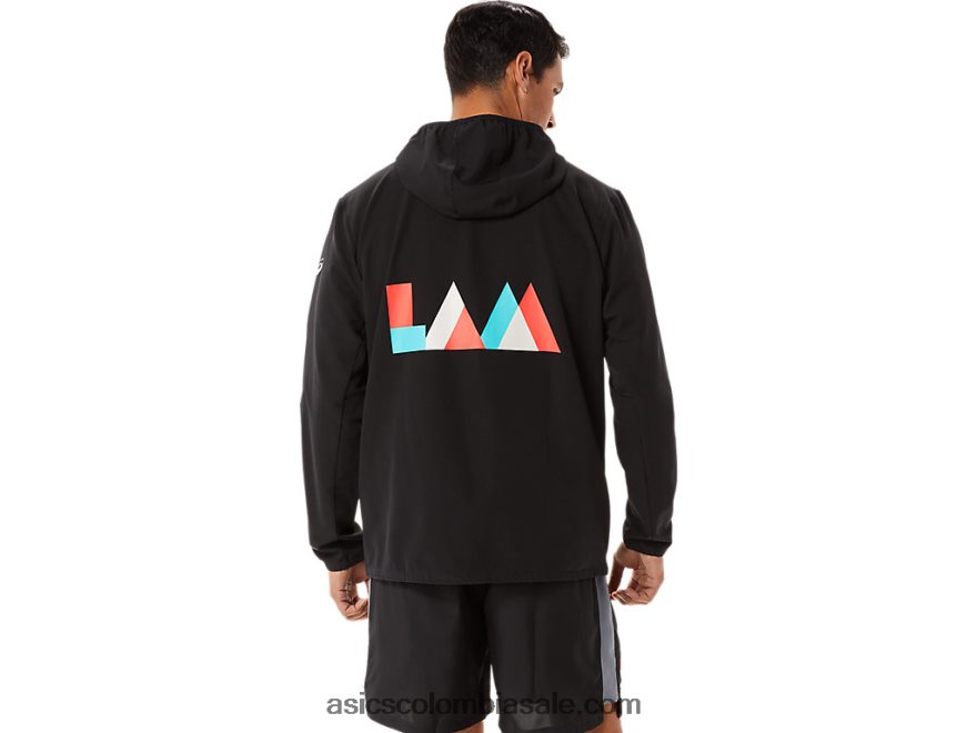 hombres Asics chaqueta lista para usar rendimiento negro 20X82N1345