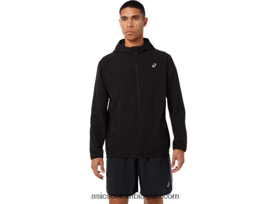 hombres Asics chaqueta lista para usar rendimiento negro 20X82N1394