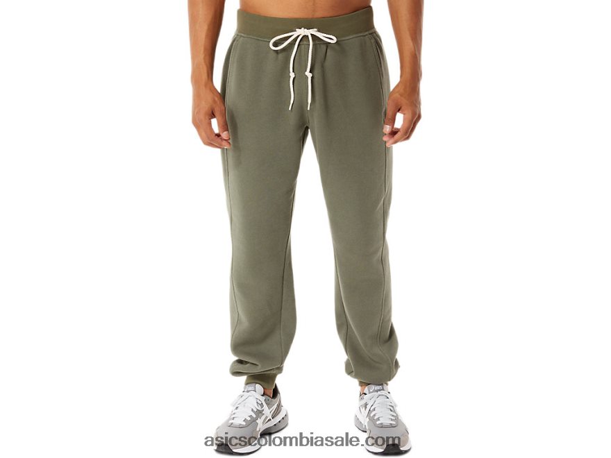 hombres Asics Joggers de felpa de m Sunday Sana manto verde 20X82N868