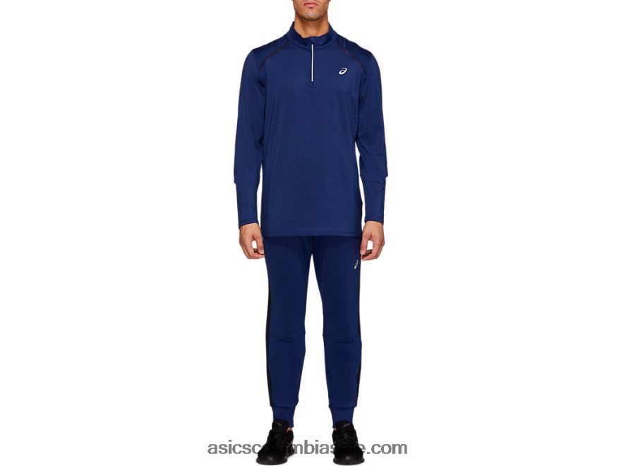 hombres Asics jogger termopolis expansión azul jaspeado/negro 20X82N2115