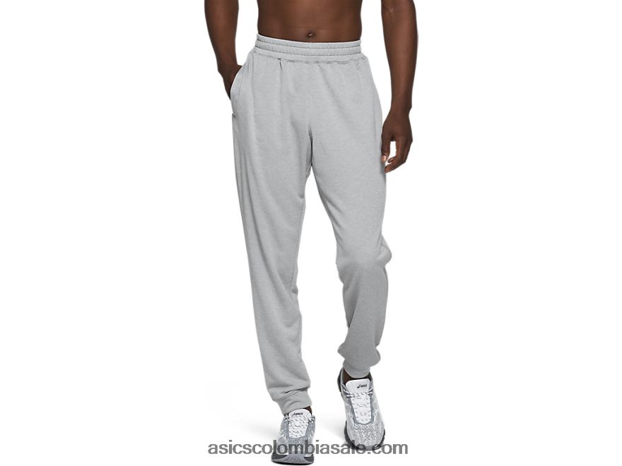hombres Asics joggers de rizo francés brezo de yeso 20X82N1989
