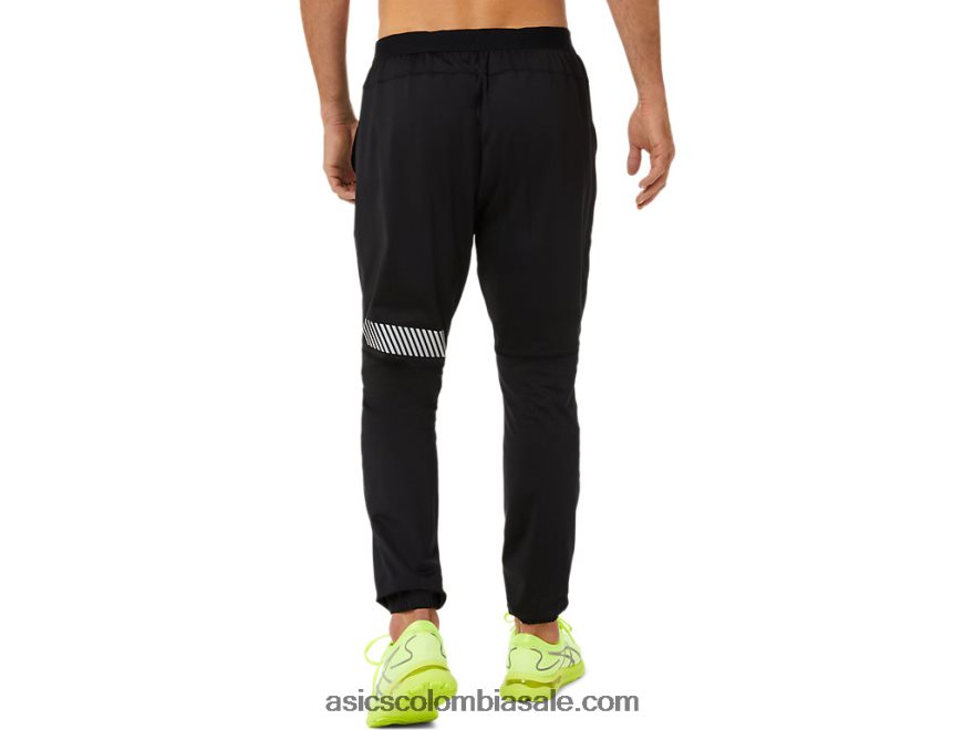 hombres Asics pantalón ligero rendimiento negro 20X82N1349