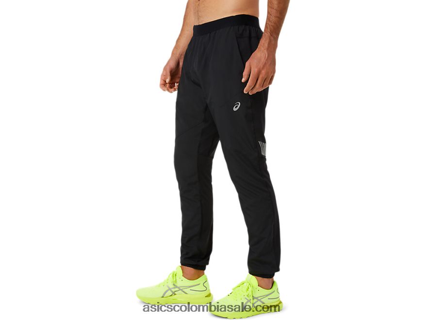 hombres Asics pantalón ligero rendimiento negro 20X82N1349