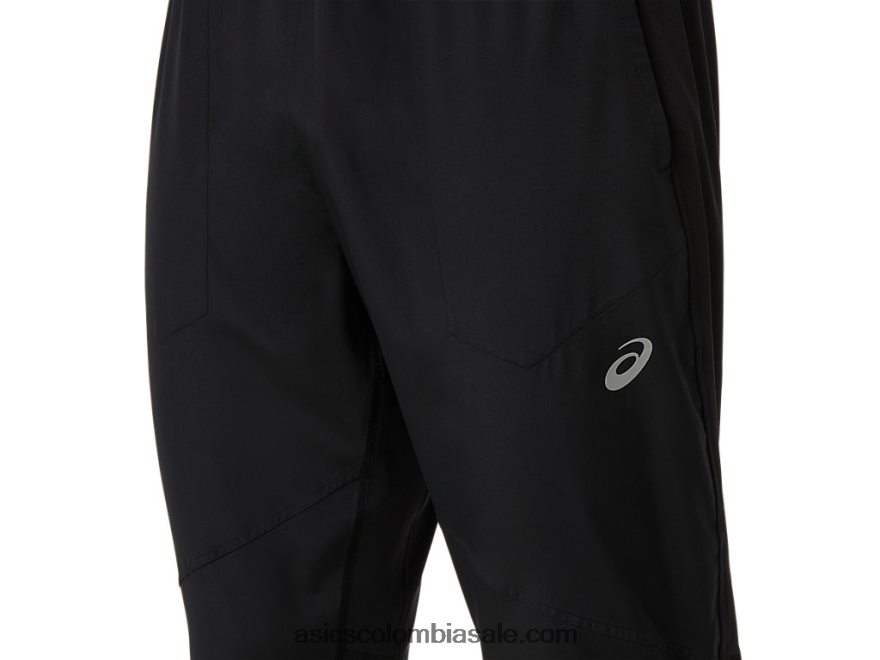 hombres Asics pantalón ligero rendimiento negro 20X82N1349