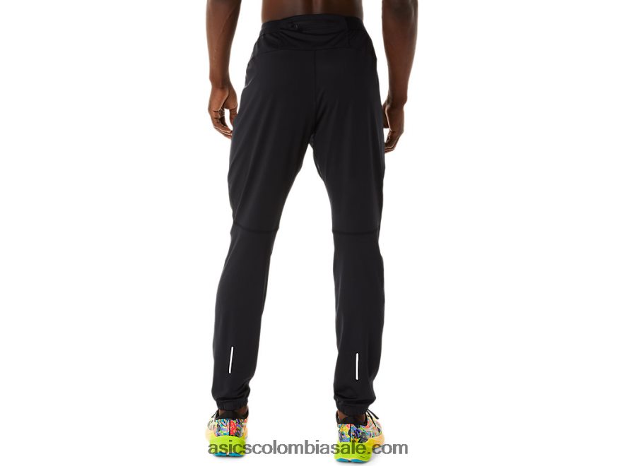 hombres Asics pantalón ligero rendimiento negro 20X82N232