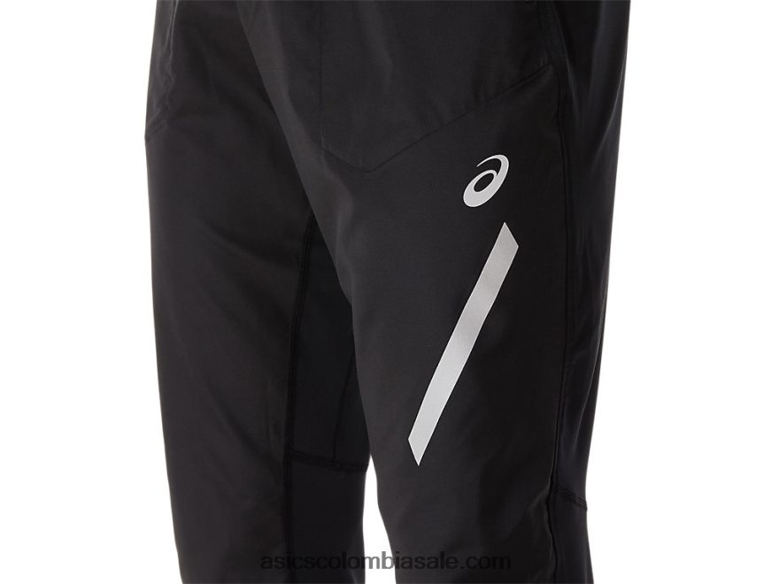 hombres Asics pantalón ligero rendimiento negro 20X82N232