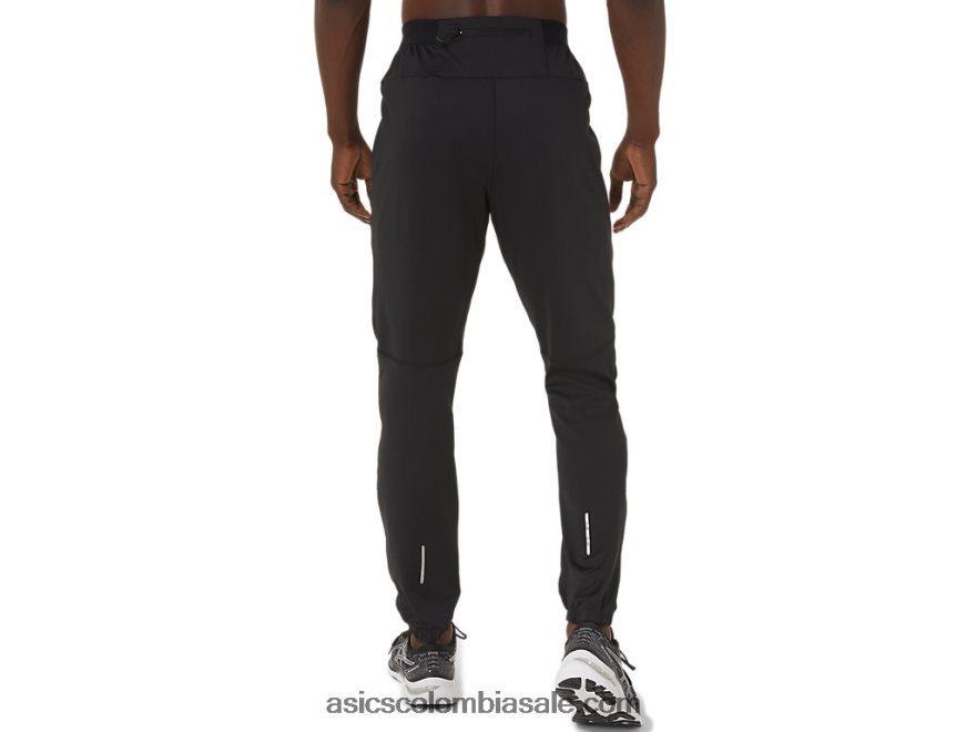 hombres Asics pantalón ligero rendimiento negro 20X82N858