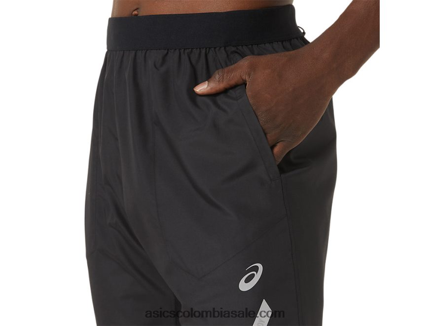 hombres Asics pantalón ligero rendimiento negro 20X82N858