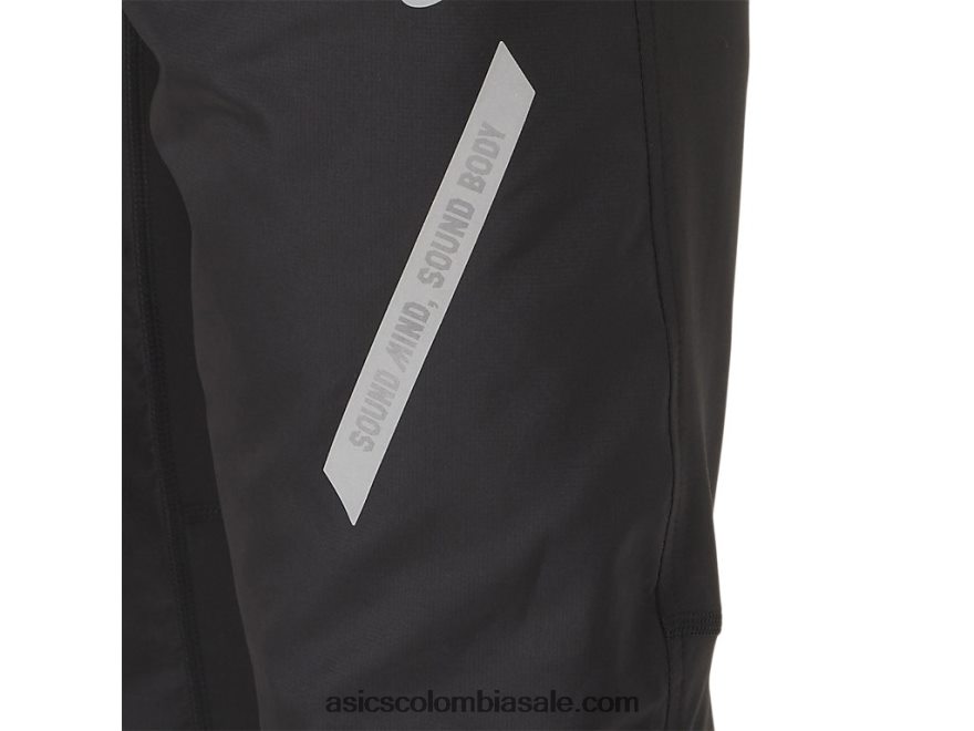 hombres Asics pantalón ligero rendimiento negro 20X82N858