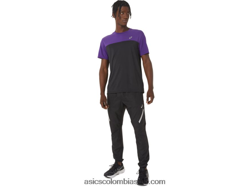 hombres Asics pantalón ligero rendimiento negro 20X82N858