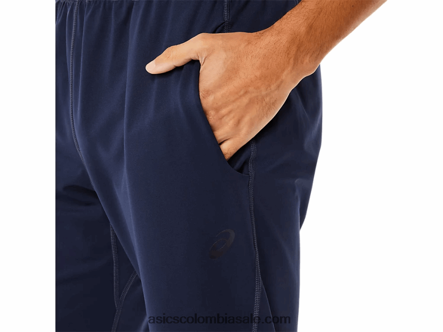 hombres Asics pantalones de punto cepillado medianoche 20X82N754