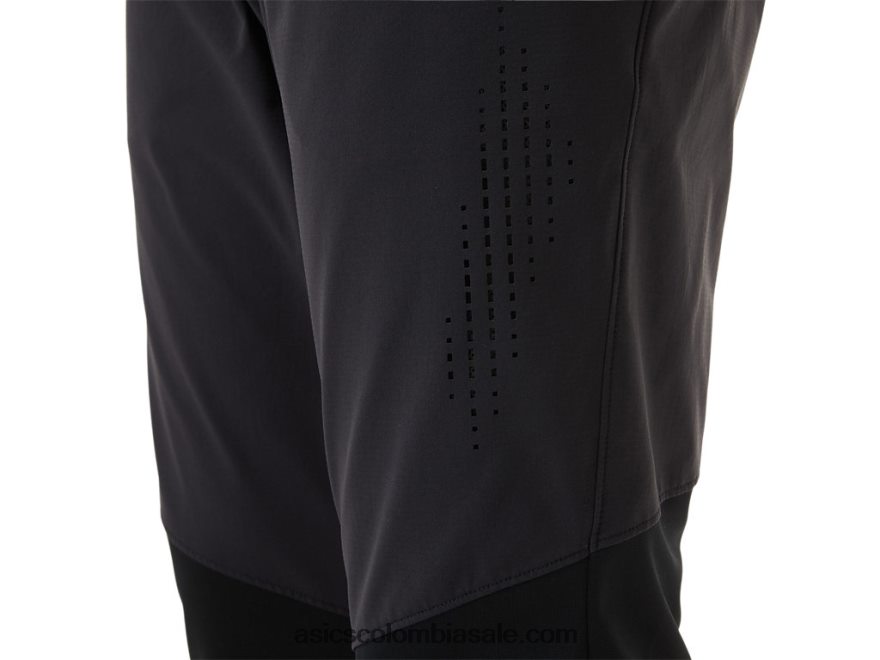 hombres Asics pantalones híbridos rendimiento negro 20X82N1451