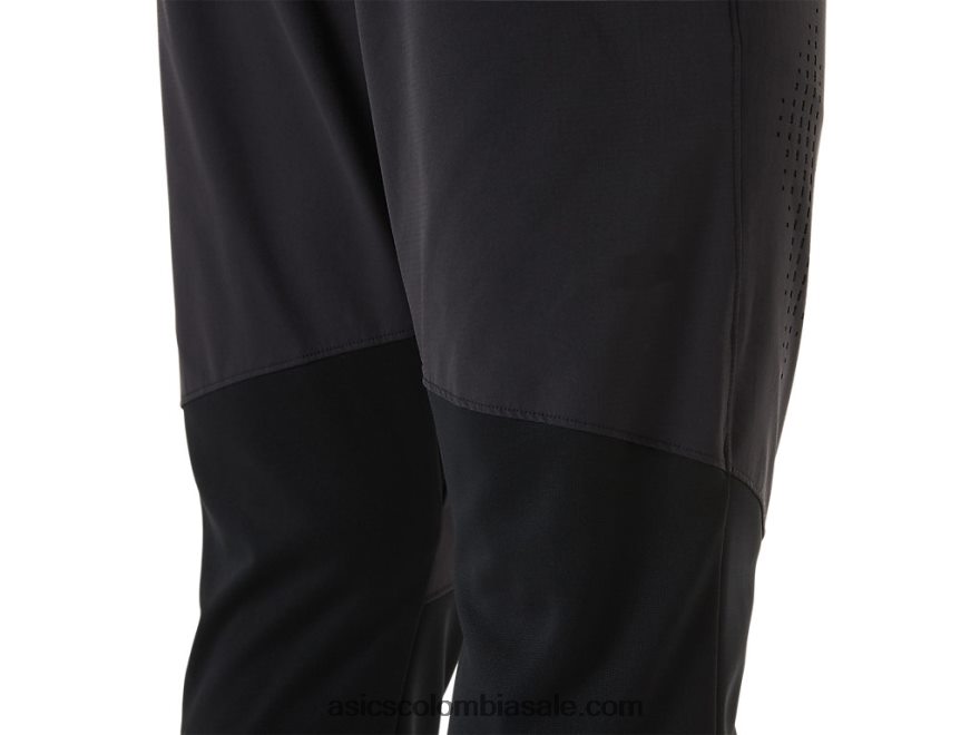 hombres Asics pantalones híbridos rendimiento negro 20X82N1451