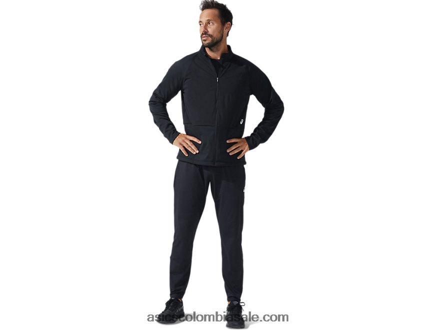 hombres Asics pantalones tapered thermopolis rendimiento negro 20X82N1627