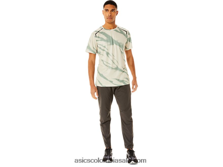 hombres Asics pantalones tejidos gris obsidiana 20X82N994