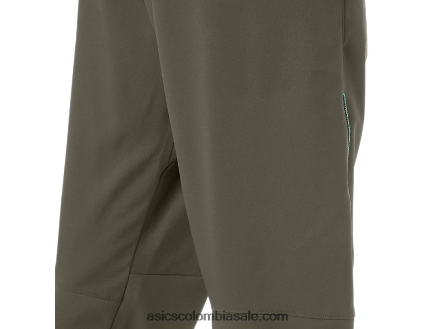 hombres Asics pantalones tejidos manto verde 20X82N1438