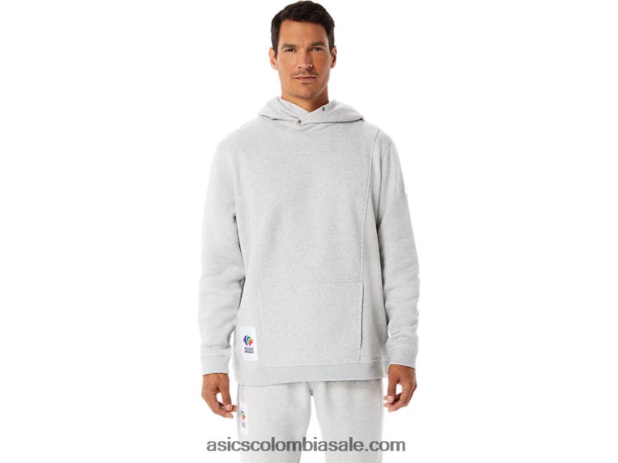 hombres Asics sudadera con capucha m sunday polar wch brezo gris claro 20X82N1284