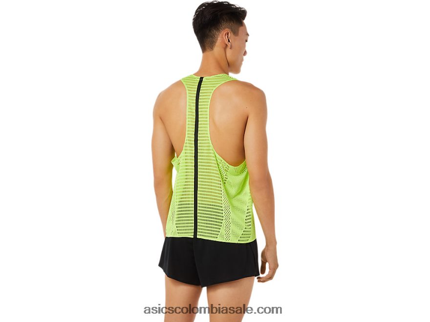 hombres Asics camiseta actibreeze peligro verde 20X82N1511