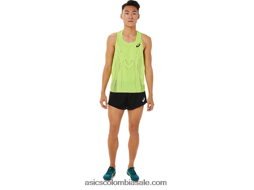 hombres Asics camiseta actibreeze peligro verde 20X82N1511