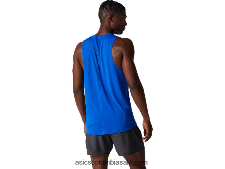 hombres Asics camiseta de plata azul 20X82N2001