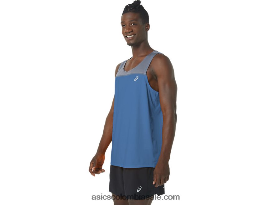 hombres Asics camiseta pr lyte azur/metrópolis 20X82N1120