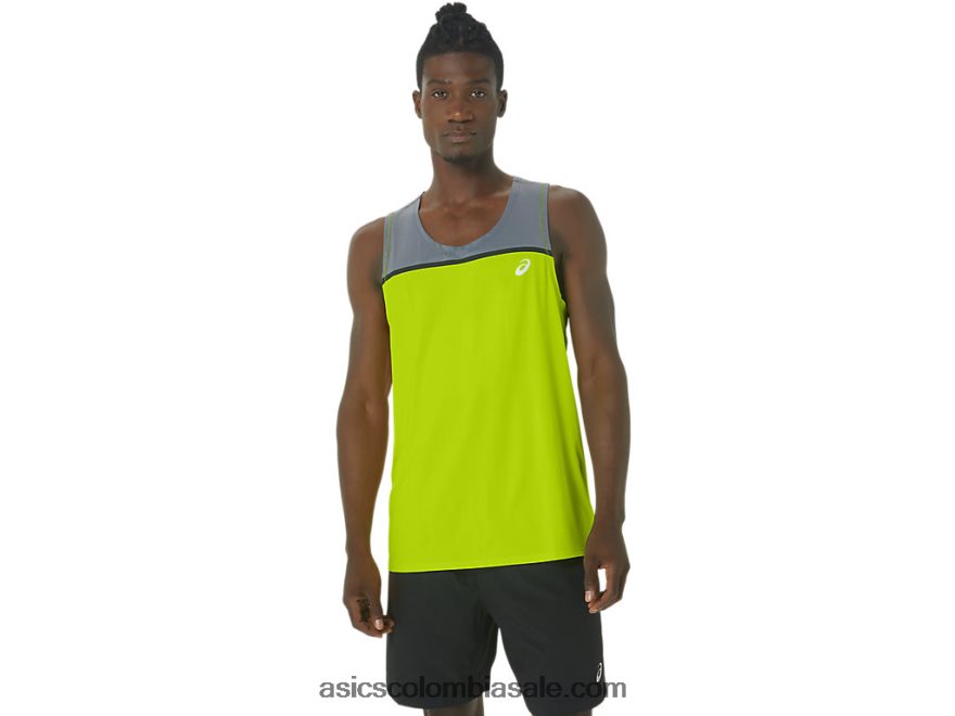 hombres Asics camiseta pr lyte cáscara de limón 20X82N41