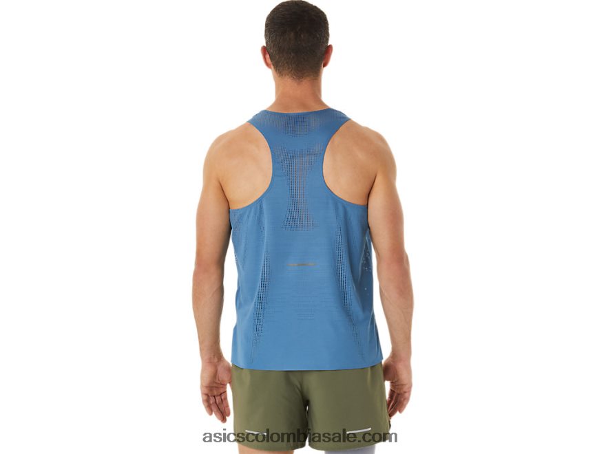 hombres Asics ventilar actibreeze camiseta azur 20X82N1128