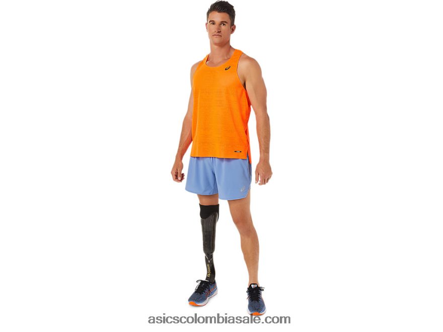 hombres Asics ventilar actibreeze camiseta naranja impactante 20X82N1326