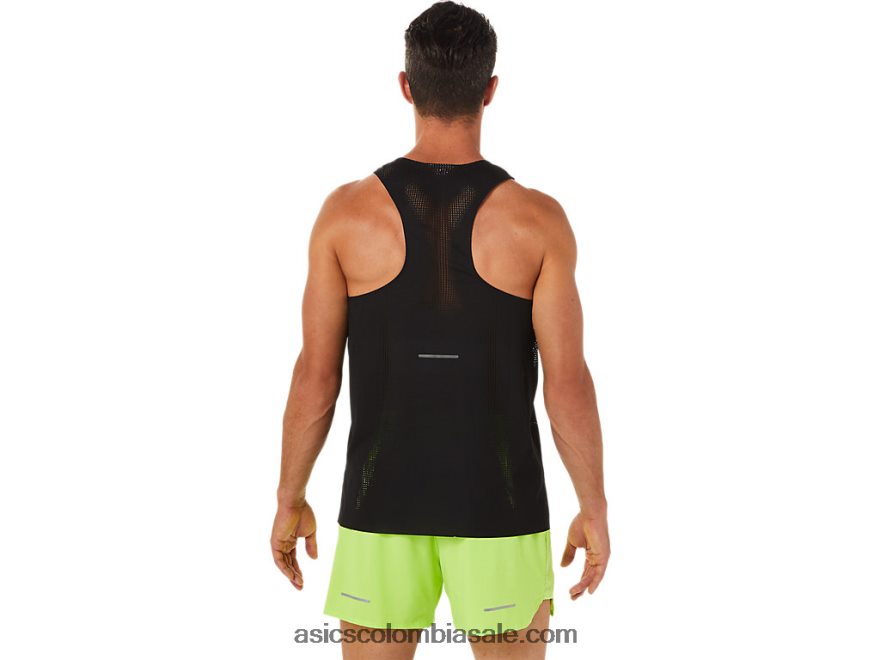 hombres Asics ventilar actibreeze camiseta rendimiento negro 20X82N1402