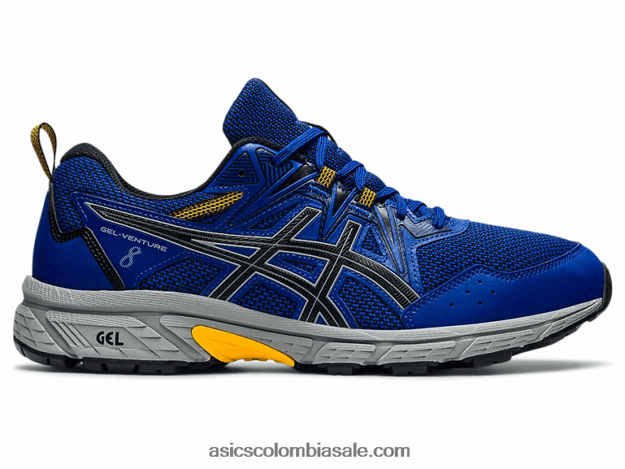 hombres Asics empresa de gel 8 azul mónaco/negro 20X82N1406