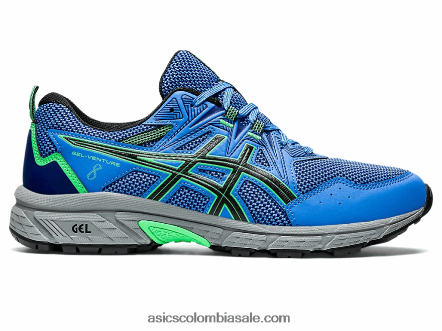 hombres Asics empresa de gel 8 costa azul/hoja nueva 20X82N926