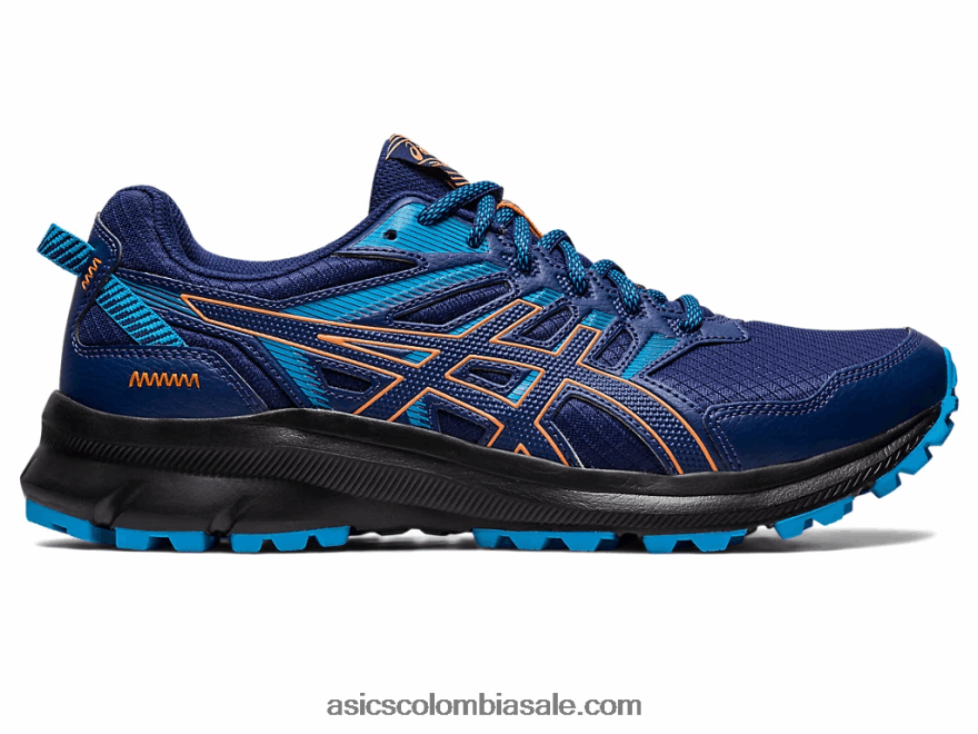 hombres Asics explorador de senderos 2 azul índigo/azul isla 20X82N385