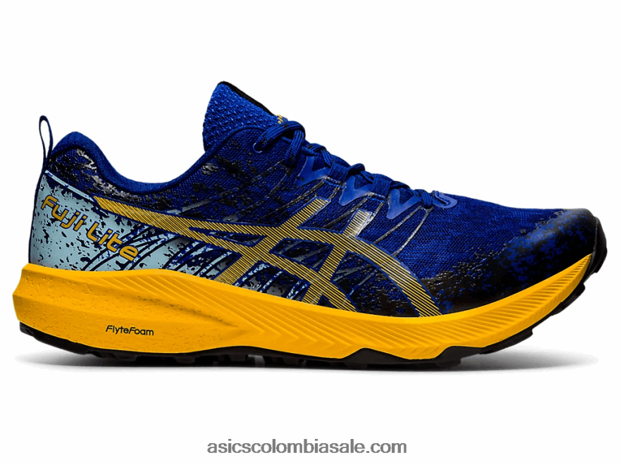 hombres Asics fuji lite 2 azul mónaco/girasol 20X82N1866