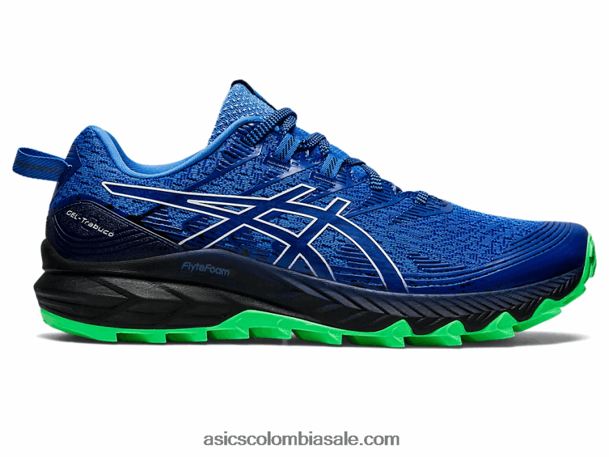 hombres Asics gel-trabuco 10 costa azul/blanco 20X82N960