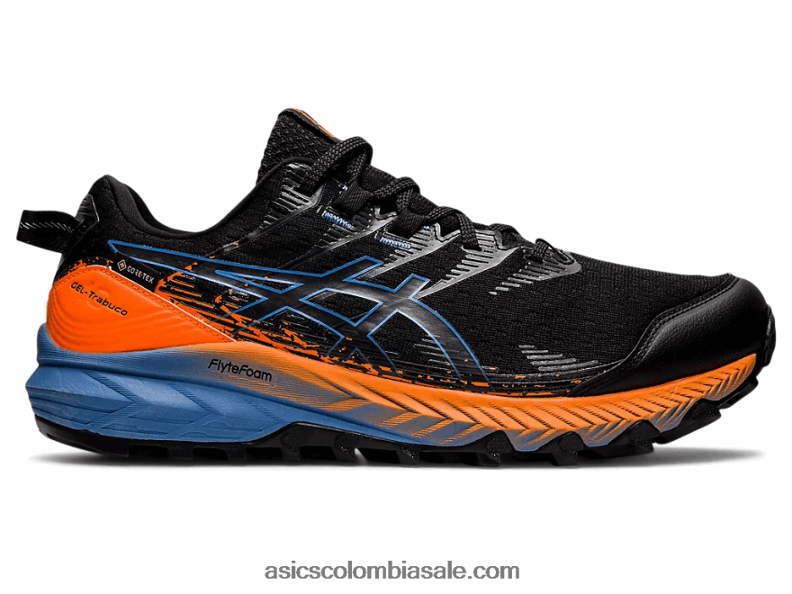 hombres Asics gel-trabuco 10 gtx armonía negro/azul 20X82N1152