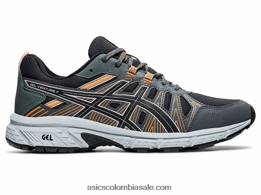 hombres Asics gel-ventura 7 gris grafito/negro 20X82N1529
