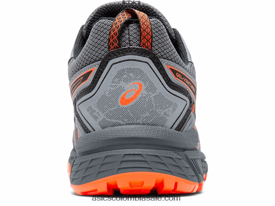 hombres Asics gel-venture 7 extra ancho gris portador/habanero 20X82N2110